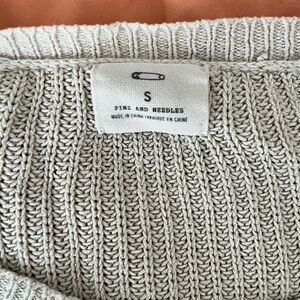 Pins & Needles Textured Knit Top in Cream